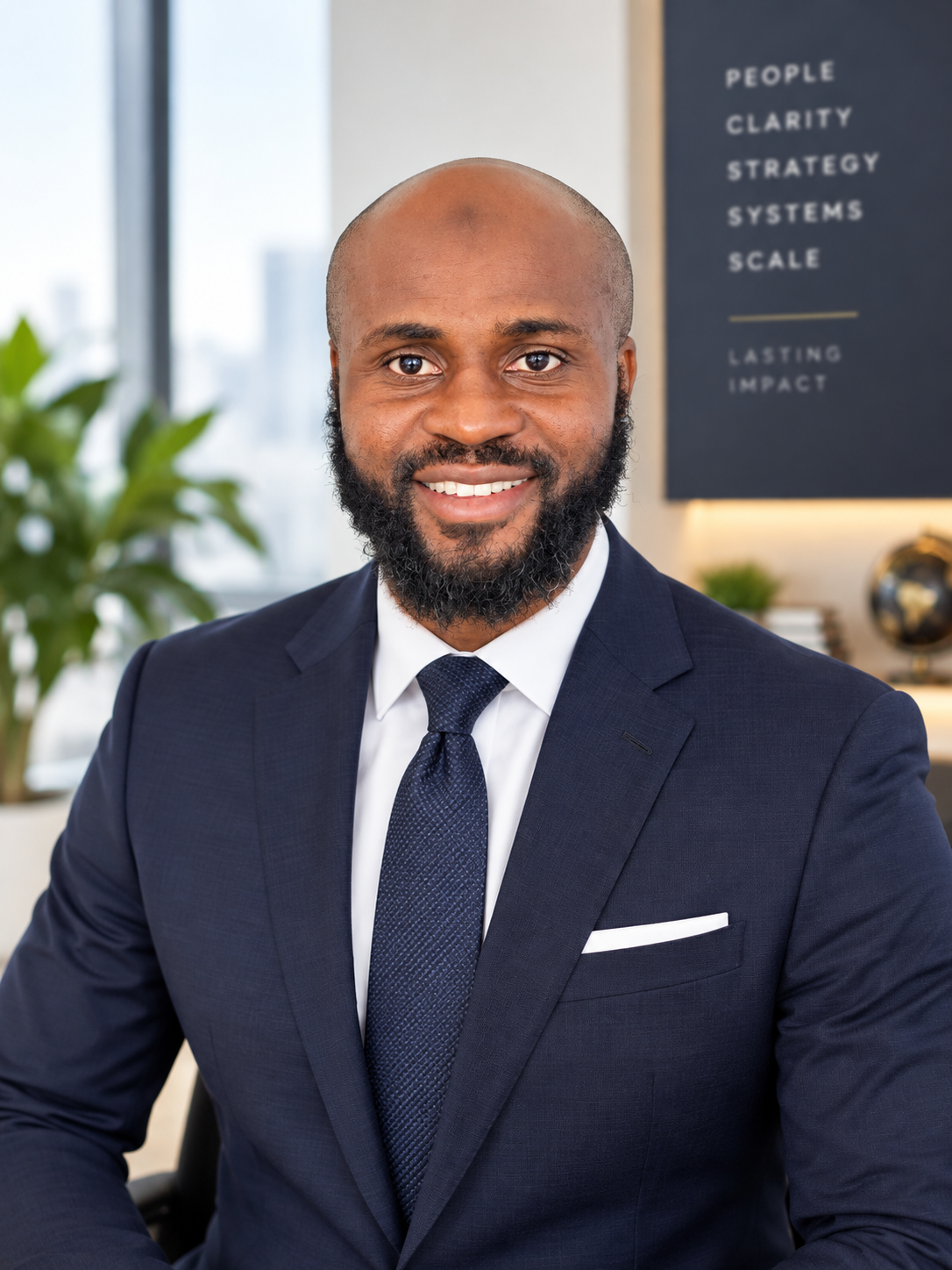 Portrait of Abdul Kunateh, founder and Principal Advisor of Kunateh Impact